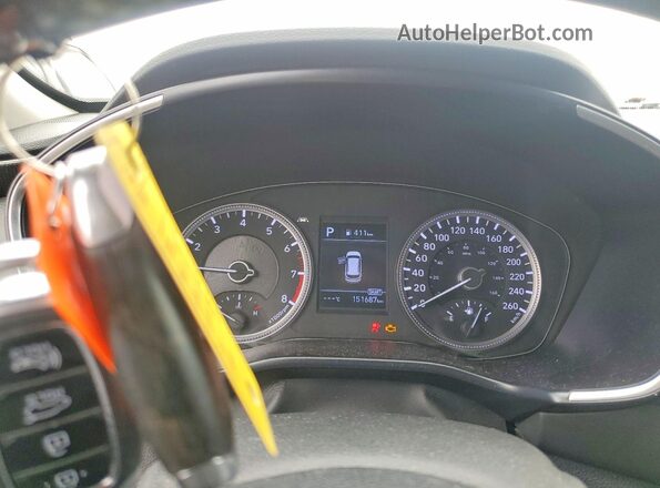 5NMS3CAD2KH007912 2019 HYUNDAI SANTA Gray Vista del cuadro de instrumentos