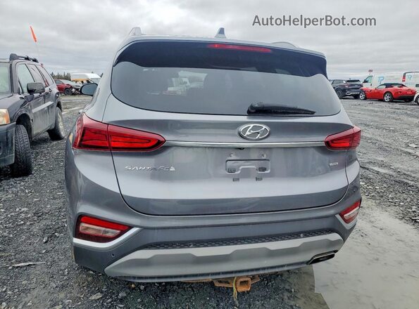 5NMS3CAD2KH007912 2019 HYUNDAI SANTA Gray Vista trasera