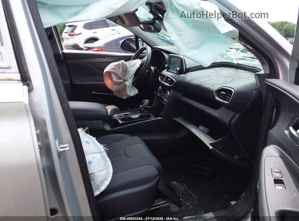 5NMS3CAD2KH023947 2019 HYUNDAI SANTA FE Silver Front interior view