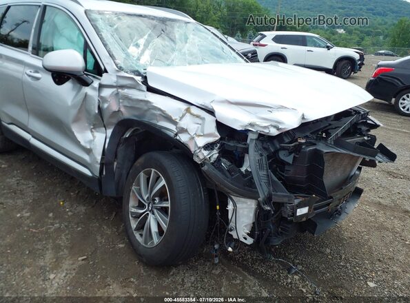 5NMS3CAD2KH023947 2019 HYUNDAI SANTA FE Silver Front view