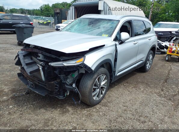 5NMS3CAD2KH023947 2019 HYUNDAI SANTA FE Silver Front left