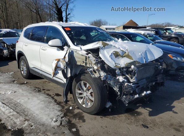 5NMS3CAD2KH113311 2019 HYUNDAI SANTA Белый Передняя правая четверть