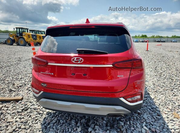 5NMS3CAD2LH235989 2020 HYUNDAI SANTA Red Vista trasera