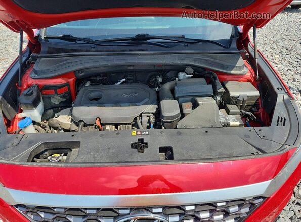 5NMS3CAD2LH235989 2020 HYUNDAI SANTA Red Vista del compartimento del motor