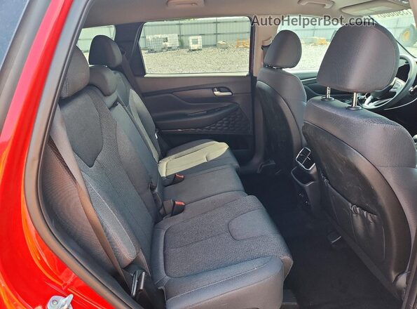 5NMS3CAD2LH235989 2020 HYUNDAI SANTA Red Vista interior trasera