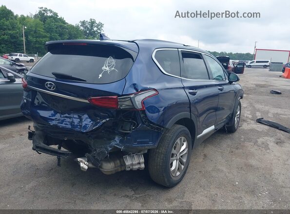 5NMS3CAD2LH236124 2020 HYUNDAI SANTA FE Blue Задня права чверть
