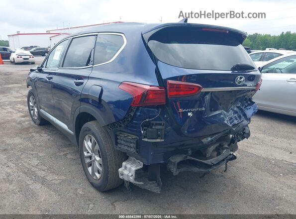 5NMS3CAD2LH236124 2020 HYUNDAI SANTA FE Blue Задня ліва чверть