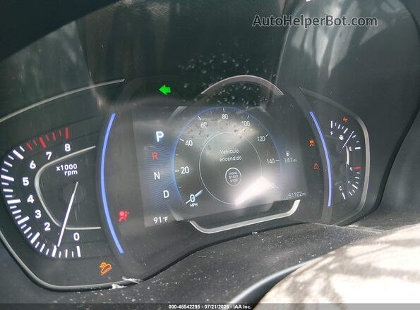 5NMS3CAD2LH236124 2020 HYUNDAI SANTA FE Blue Вид задніх сидінь