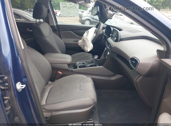 5NMS3CAD2LH236124 2020 HYUNDAI SANTA FE Blue Вид салону спереду