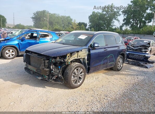 5NMS3CAD2LH273397 2020 HYUNDAI SANTA FE Blue Առջևի ձախ երեք քառորդ տեսարան