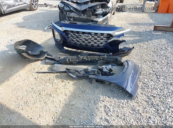 5NMS3CAD2LH273397 2020 HYUNDAI SANTA FE Blue Սարքավորումների վահանակի տեսք