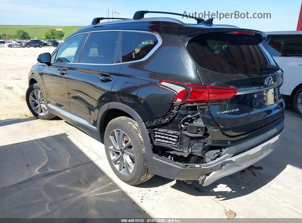 5NMS3CAD3LH194515 2020 HYUNDAI SANTA FE Black Հետևի ձախ