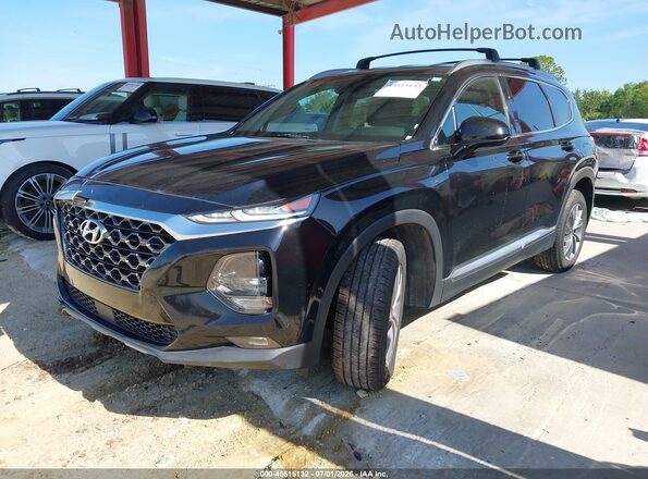 5NMS3CAD3LH194515 2020 HYUNDAI SANTA FE Black Առջևի ձախ երեք քառորդ տեսարան