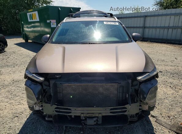 5NMS3CAD4KH128957 2019 HYUNDAI SANTA Brown Widok z przodu