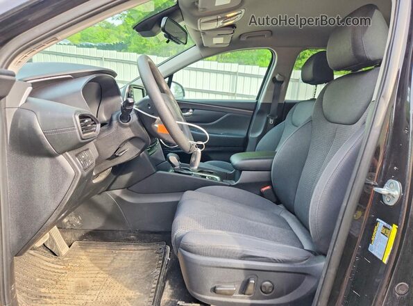 5NMS3CAD4LH192143 2020 HYUNDAI SANTA Black Вид салону спереду