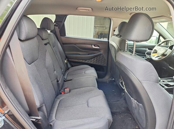 5NMS3CAD4LH192143 2020 HYUNDAI SANTA Black Вид задньої частини салону