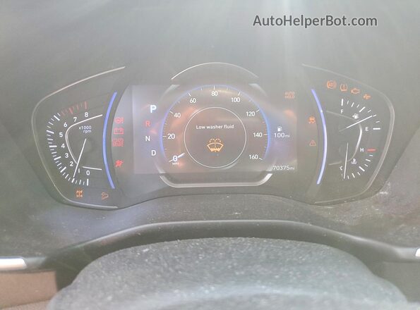 5NMS3CAD5KH122536 2019 HYUNDAI SANTA Gray Սարքավորումների վահանակի տեսք