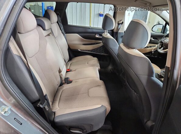 5NMS3CAD5LH173505 2020 HYUNDAI SANTA Gray Vista de los asientos traseros
