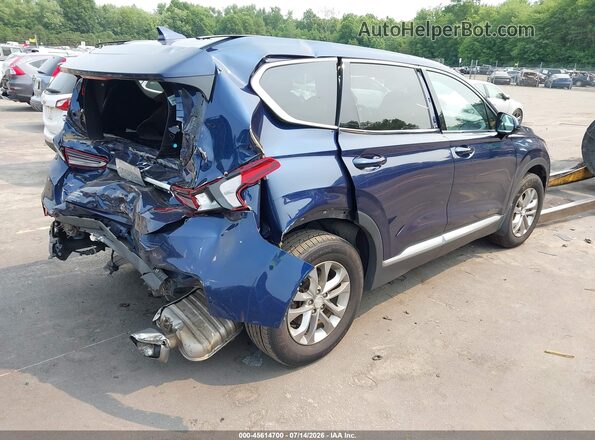 5NMS3CAD5LH290405 2020 HYUNDAI SANTA FE Blue Rear right