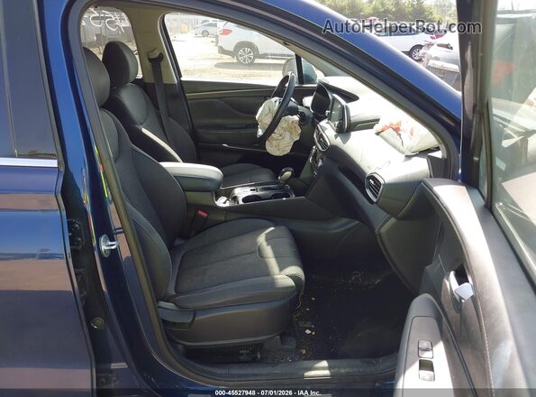 5NMS3CAD6KH068244 2019 HYUNDAI SANTA FE Blue Widok wnętrza z przodu