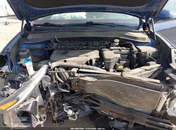 5NMS3CAD6KH068244 2019 HYUNDAI SANTA FE Blue Widok z tyłu