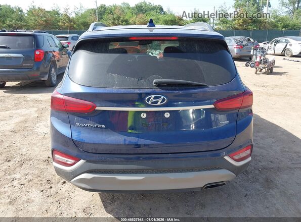 5NMS3CAD6KH068244 2019 HYUNDAI SANTA FE Blue 