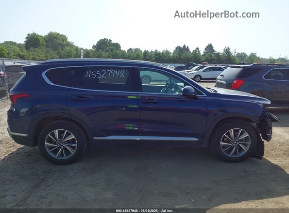 5NMS3CAD6KH068244 2019 HYUNDAI SANTA FE Blue Widok wnętrza 360 stopni