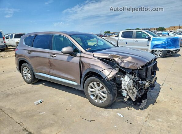 5NMS3CAD6LH222128 2020 HYUNDAI SANTA Коричневый Передняя правая четверть