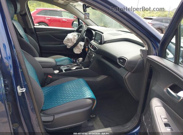 5NMS3CAD6LH226437 2020 HYUNDAI SANTA FE Синий Вид салона спереди