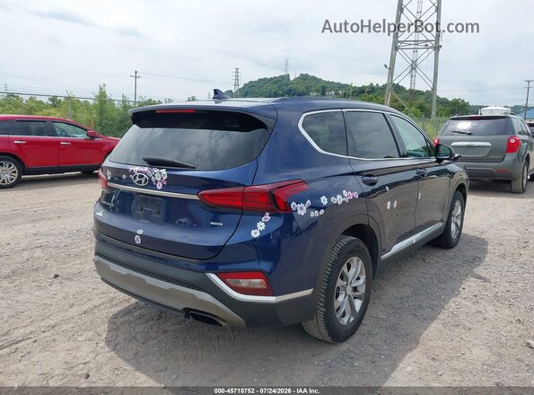 5NMS3CAD6LH226437 2020 HYUNDAI SANTA FE Синий Задняя правая четверть