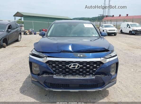 5NMS3CAD6LH226437 2020 HYUNDAI SANTA FE Синий Вид щитка приборов