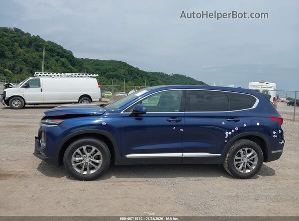 5NMS3CAD6LH226437 2020 HYUNDAI SANTA FE Синий Панорамный вид салона 360°