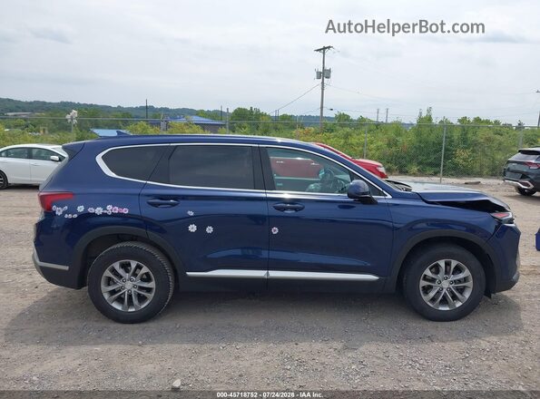 5NMS3CAD6LH226437 2020 HYUNDAI SANTA FE Синий Вид задней части салона