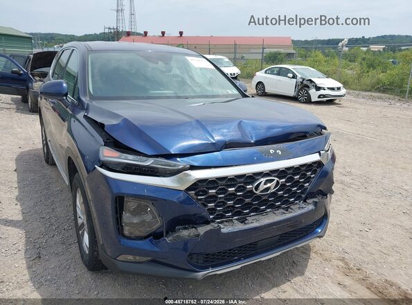5NMS3CAD6LH226437 2020 HYUNDAI SANTA FE Синий Вид спереди