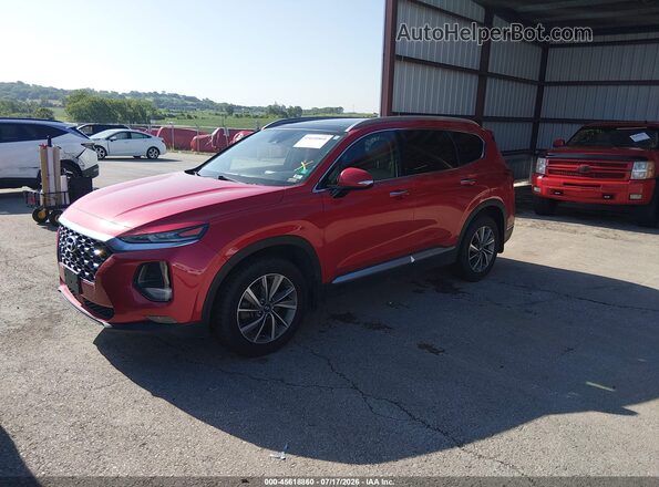 5NMS3CAD6LH274911 2020 HYUNDAI SANTA FE Burgundy Vista tres cuartos delantera izquierda