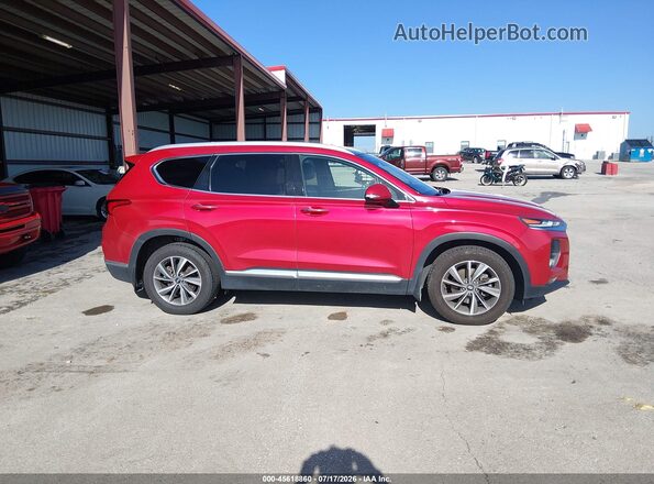 5NMS3CAD6LH274911 2020 HYUNDAI SANTA FE Burgundy Vista interior trasera