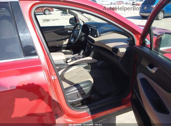 5NMS3CAD6LH274911 2020 HYUNDAI SANTA FE Burgundy Vista interior delantera