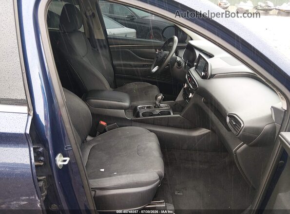 5NMS3CAD6LH290090 2020 HYUNDAI SANTA FE Blue Widok wnętrza z przodu