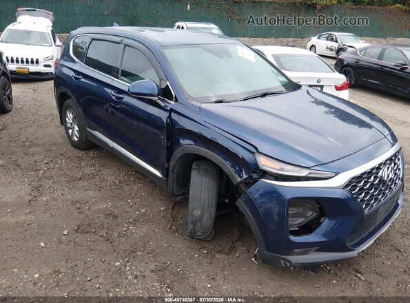 5NMS3CAD6LH290090 2020 HYUNDAI SANTA FE Blue Widok z przodu