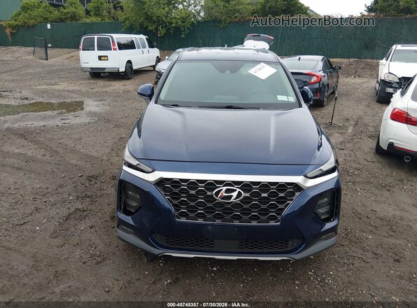 5NMS3CAD6LH290090 2020 HYUNDAI SANTA FE Blue Widok zestawu wskaźników