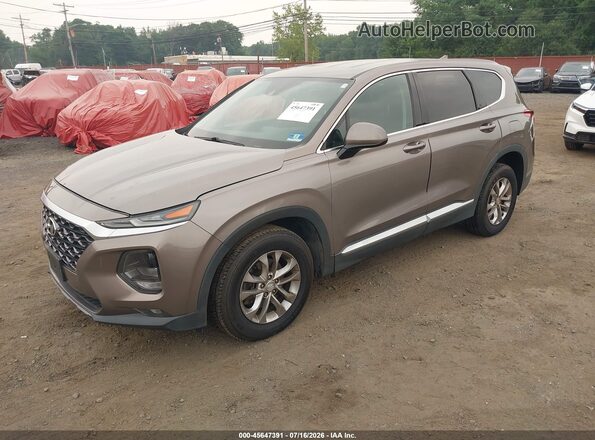 5NMS3CAD7KH005637 2019 HYUNDAI SANTA FE Brown Front left