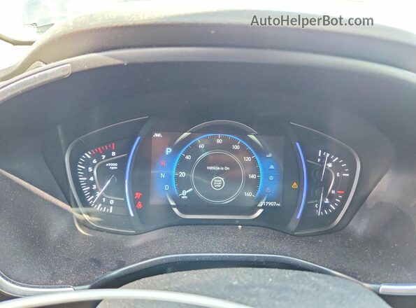 5NMS3CAD7KH057995 2019 HYUNDAI SANTA Black Widok zestawu wskaźników
