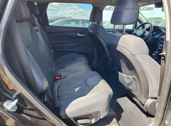 5NMS3CAD7KH057995 2019 HYUNDAI SANTA Black Widok tylnych siedzeń