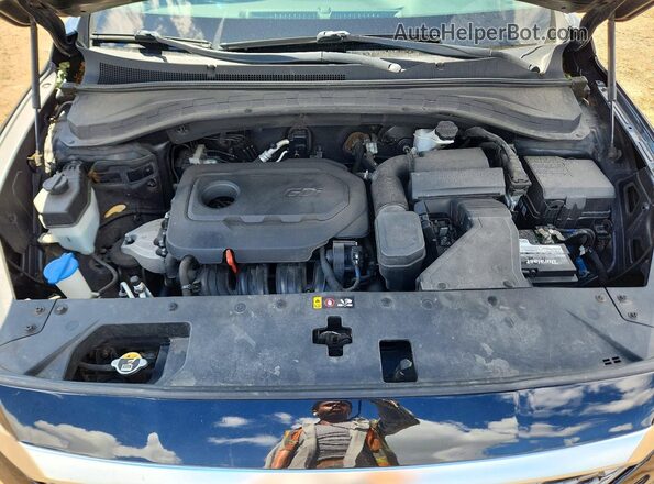 5NMS3CAD7KH057995 2019 HYUNDAI SANTA Black Widok wnętrza z tyłu