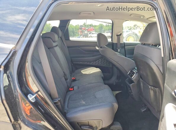 5NMS3CAD7KH090043 2019 HYUNDAI SANTA Black Widok wnętrza z tyłu