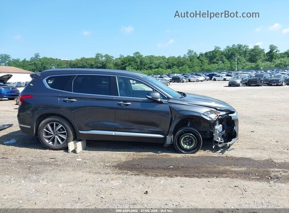 5NMS3CAD7LH185638 2020 HYUNDAI SANTA FE Серый Вид задней части салона