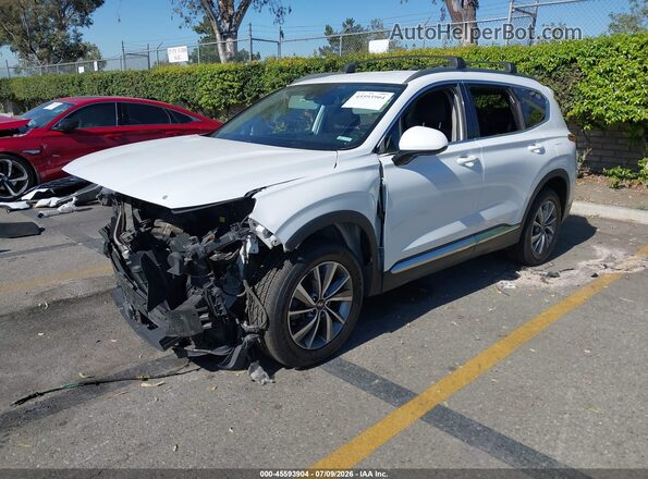 5NMS3CAD7LH214667 2020 HYUNDAI SANTA FE White Przód lewy