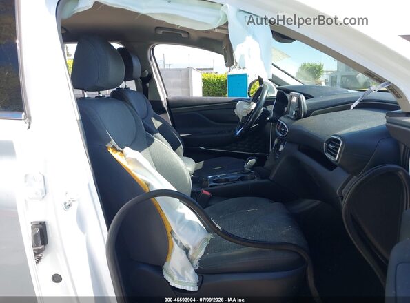5NMS3CAD7LH214667 2020 HYUNDAI SANTA FE White Widok wnętrza z przodu