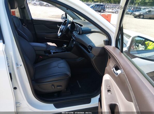 5NMS3CAD7LH216998 2020 HYUNDAI SANTA FE White წინა სალონის ხედი