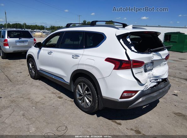 5NMS3CAD7LH216998 2020 HYUNDAI SANTA FE White უკანა მარცხენა